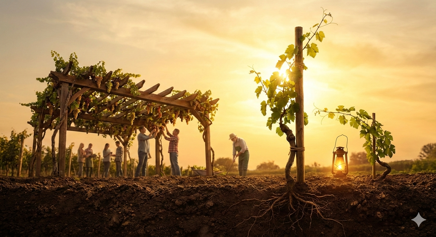 Zdjęcie latorośli winnej