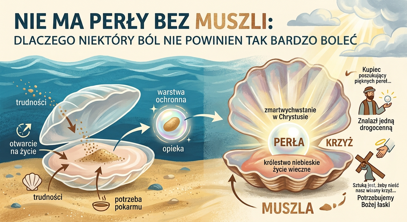 Zdjęcie muszli i perły